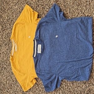 Abercrombie Men's Short Sleeve T-shirts:  2 pack-Medium- Blue and Gold